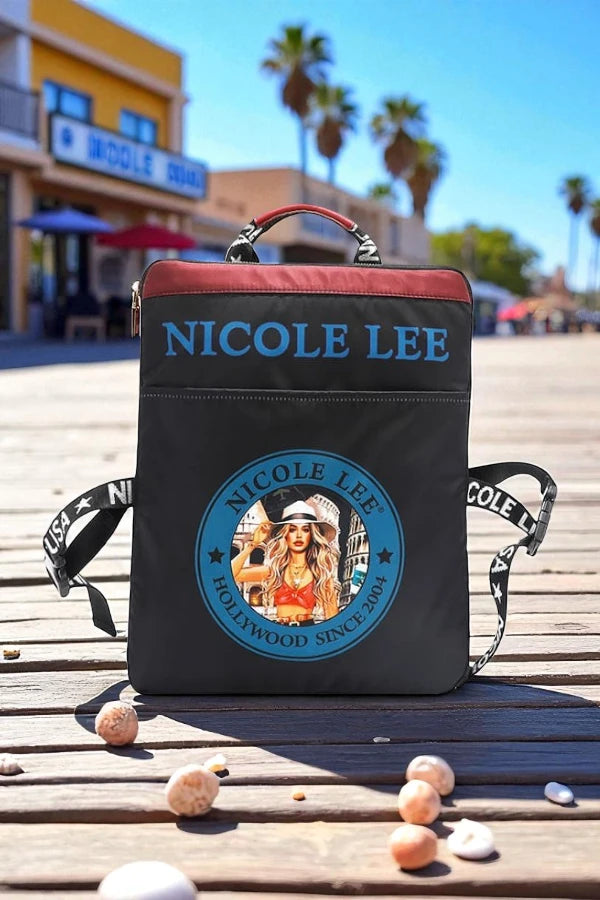 Nicole Lee USA Vintage Tropical Aesthetic Multi-Pocket Travel Backpack - NeoKira Unlimited