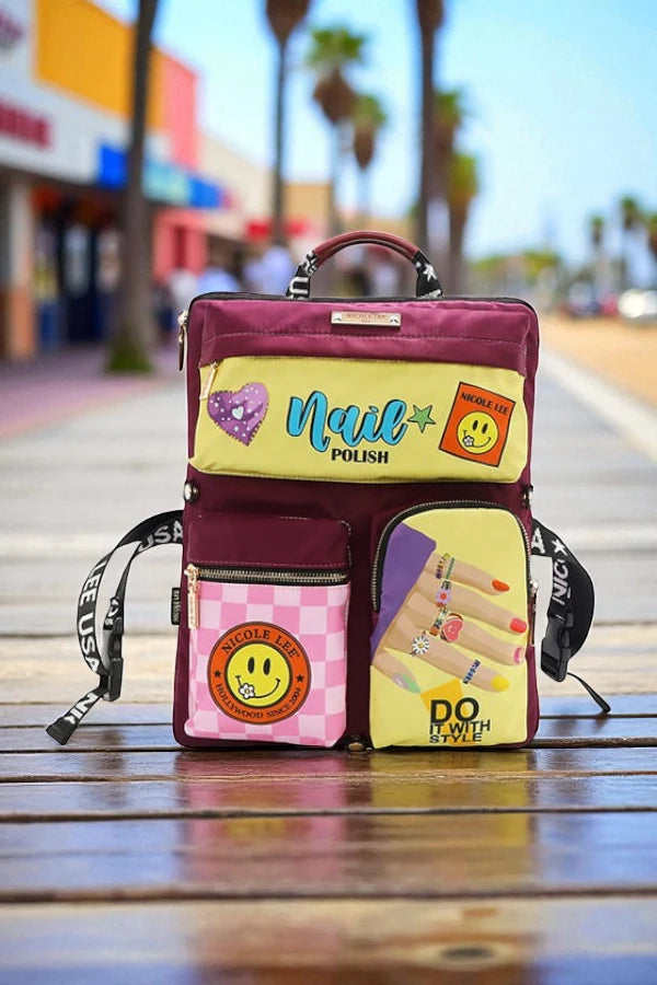 Nicole Lee USA Vintage Tropical Aesthetic Multi-Pocket Travel Backpack - NeoKira Unlimited