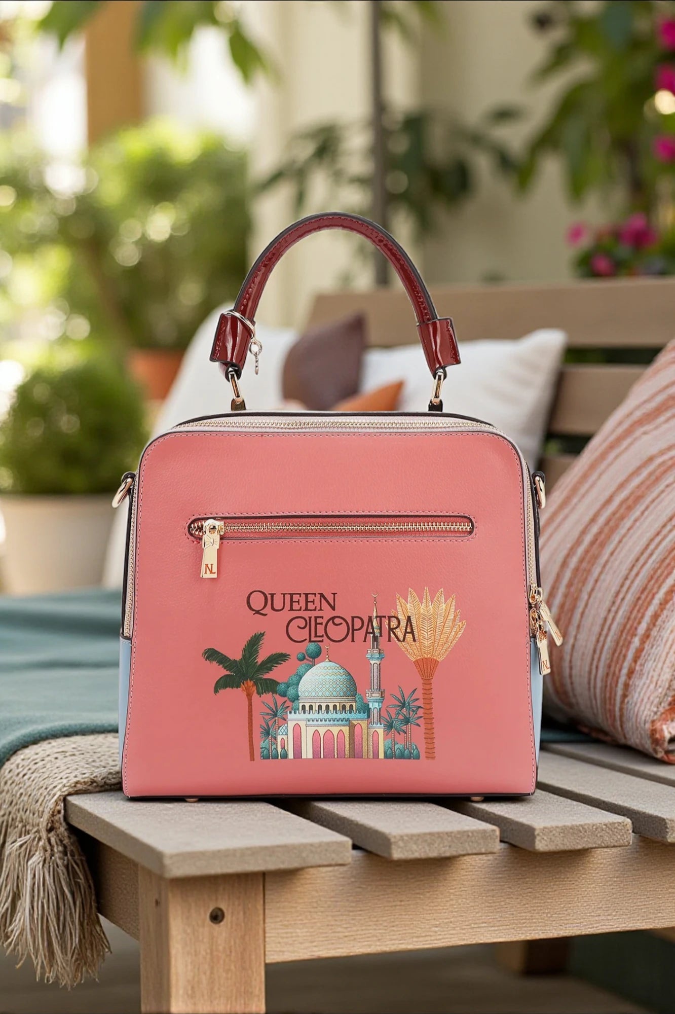 Nicole Lee USA Queen Cleopatra Handbag Statement Boho Glam Bag - NeoKira Unlimited