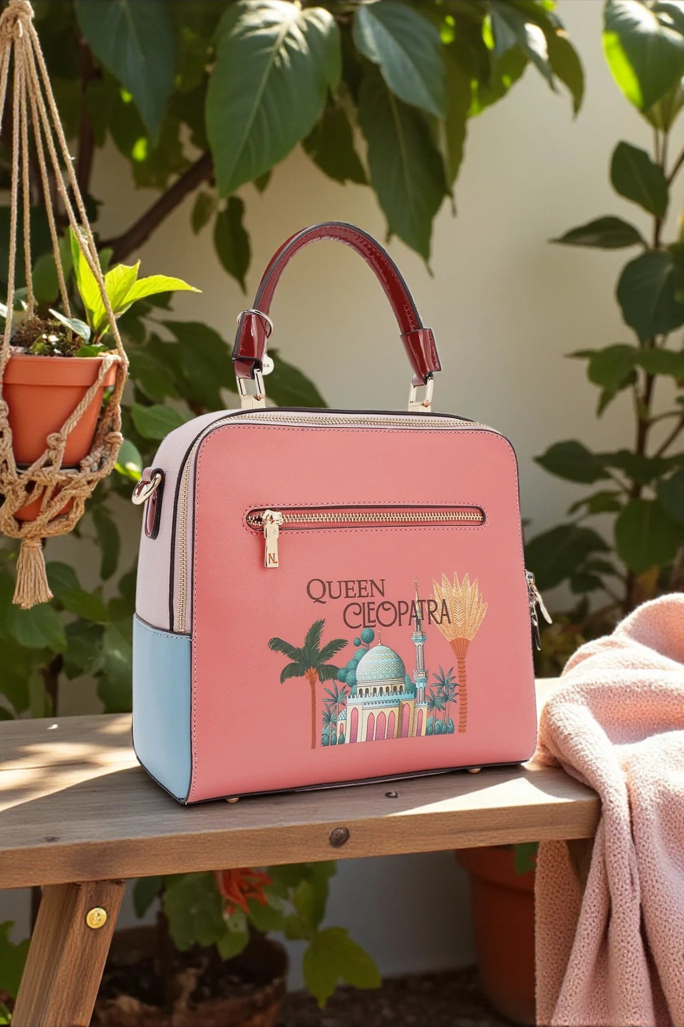 Nicole Lee USA Queen Cleopatra Handbag Statement Boho Glam Bag - NeoKira Unlimited