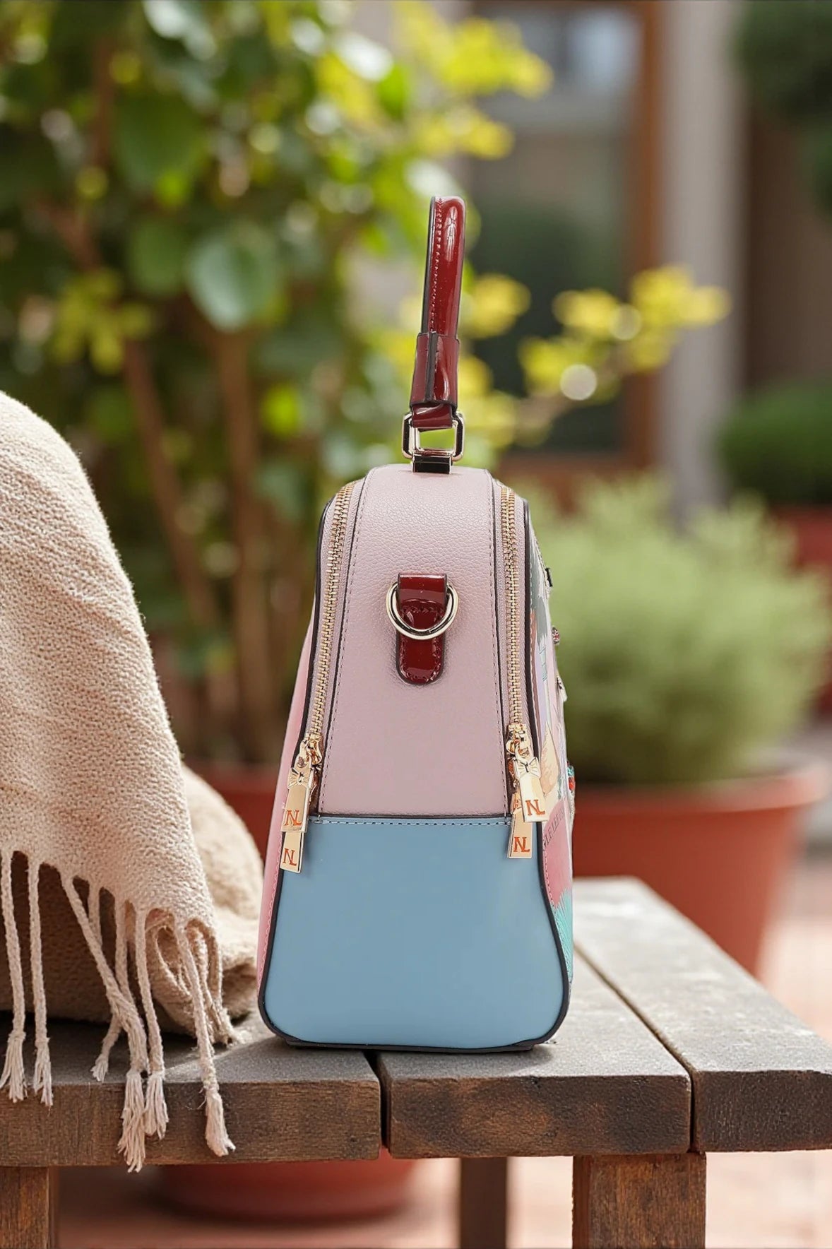 Nicole Lee USA Queen Cleopatra Handbag Statement Boho Glam Bag - NeoKira Unlimited