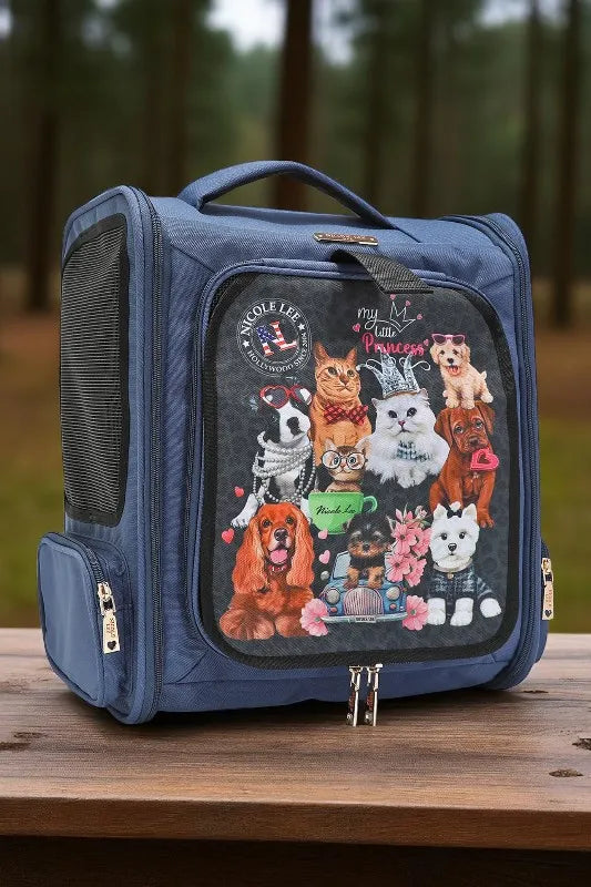 Nicole Lee USA Expandable Pet Carrier Backpack – My Little Princess Print - NeoKira Unlimited