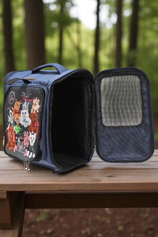 Nicole Lee USA Expandable Pet Carrier Backpack – My Little Princess Print - NeoKira Unlimited