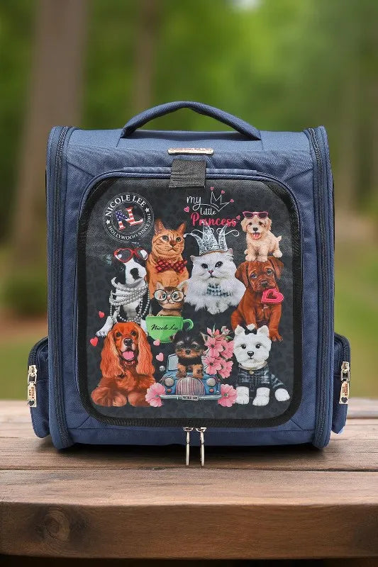 Nicole Lee USA Expandable Pet Carrier Backpack – My Little Princess Print - NeoKira Unlimited