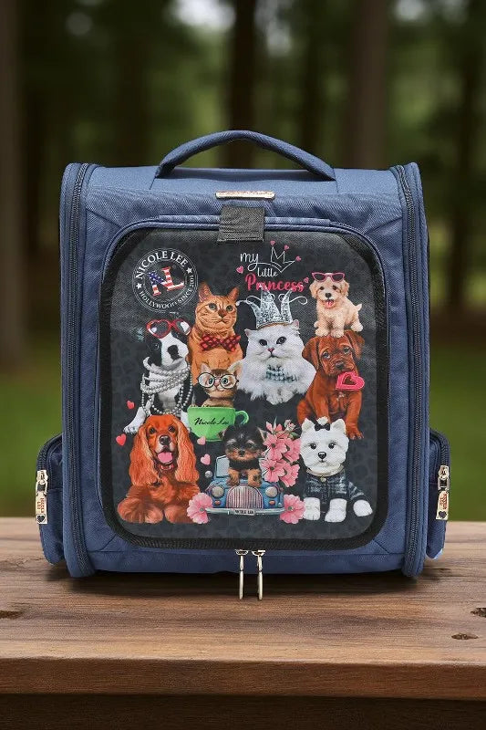 Nicole Lee USA Expandable Pet Carrier Backpack – My Little Princess Print - NeoKira Unlimited