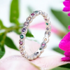 ROUND RAINBOW S925 Zircon Ring Rings NeoKira Unlimited   