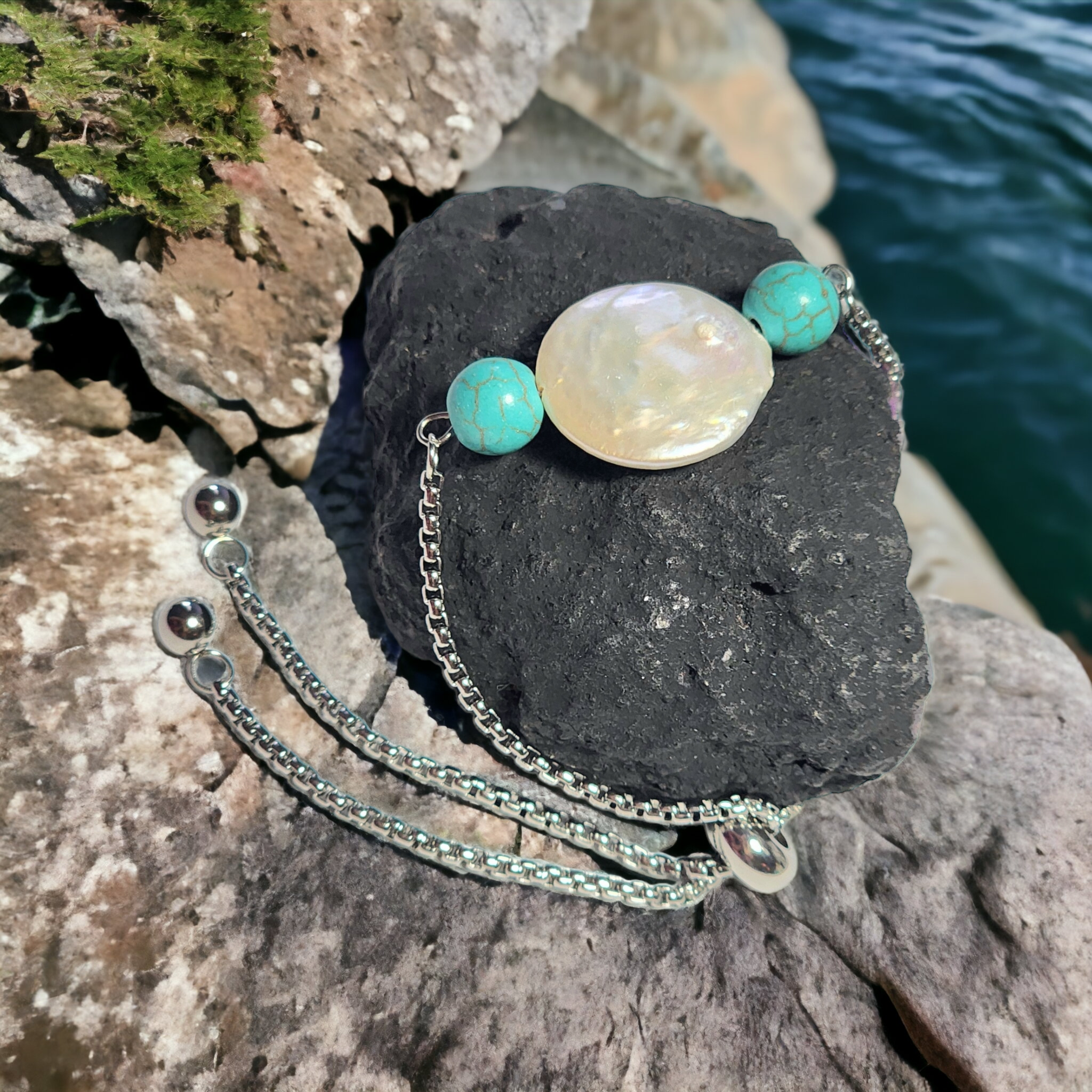 PEARL & TURQUOISE Bracelets NeoKira Unlimited   