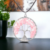 LOVELY LIFE TREE Necklaces NeoKira Unlimited STRAWBERRY QUARTZ  