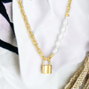 ANYAH Chain and Pearls Necklaces NeoKira Unlimited Gold  