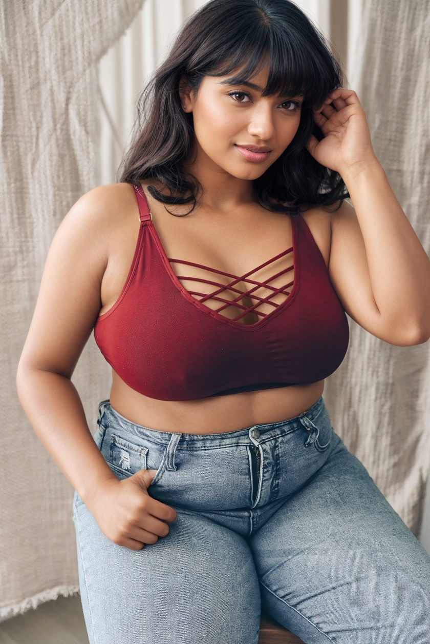 Interwoven Strappy Front Bralette Bralette/Bralette Plus Leto Collection   