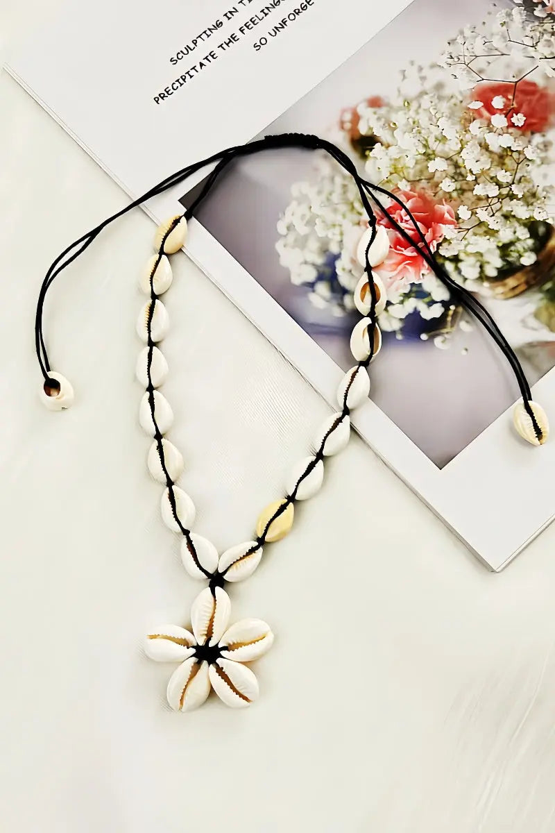 Ocean Shell Pendant Necklace Coastal Beach Jewelry 🐚🌊 - NeoKira Unlimited