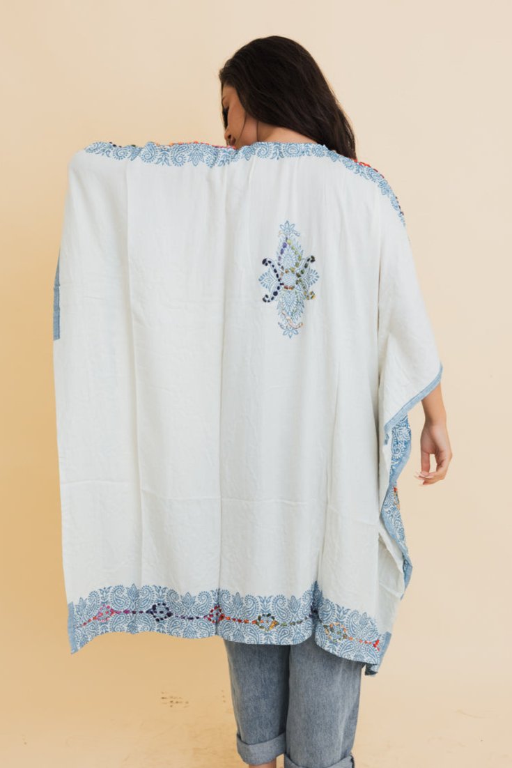 Bohemian Artisan Stitch Tapestry Kimono - NeoKira Unlimited
