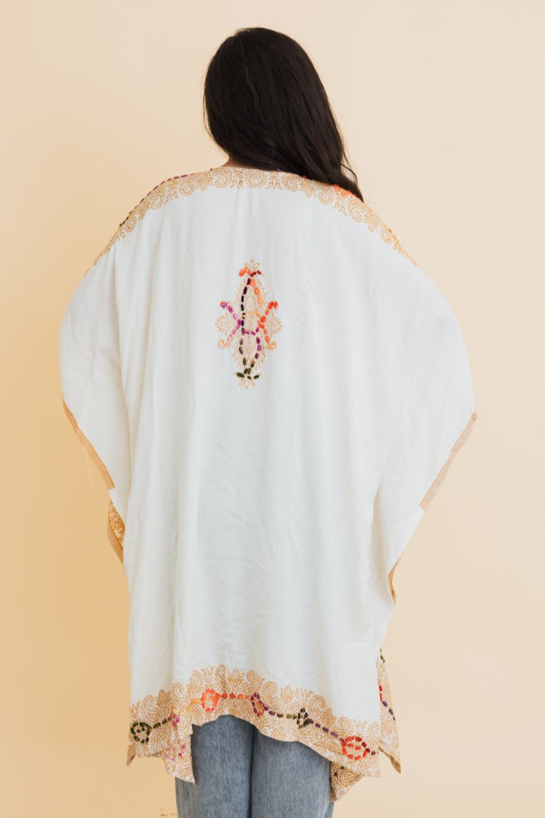 Bohemian Artisan Stitch Tapestry Kimono - NeoKira Unlimited
