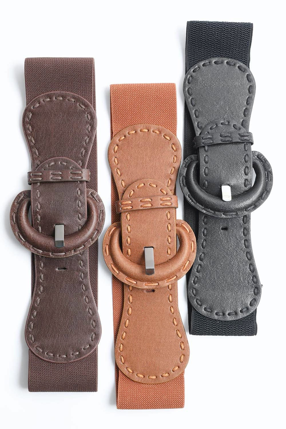 Distressed Leather Belt – Wide Buckle & Edgy Finish - NeoKira Unlimited