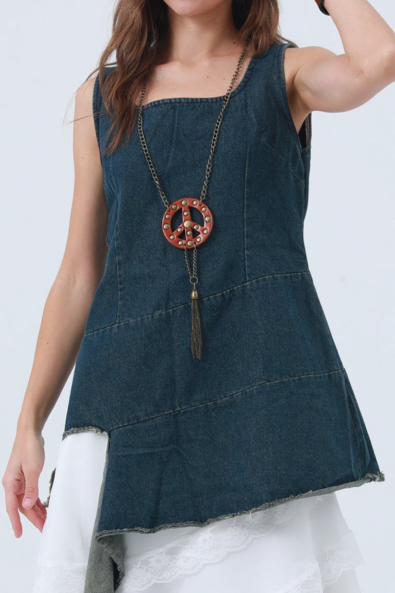 Boho Peace Pendant Necklace - Simple & Symbolic - NeoKira Unlimited