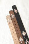 Hibiscus Embroidered Belt Belts Leto Collection   