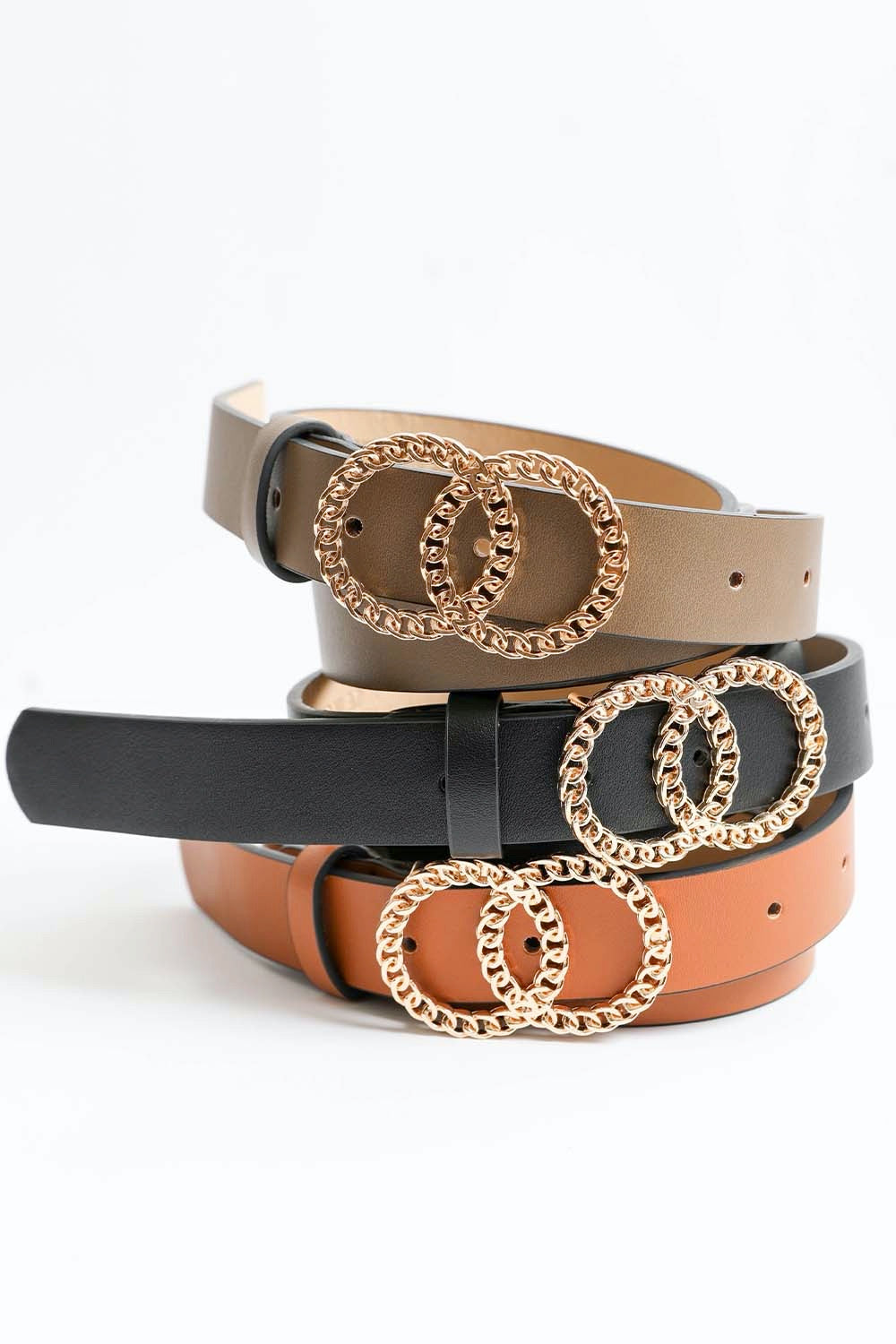 Double Chain Ring Buckle Belt - NeoKira Unlimited