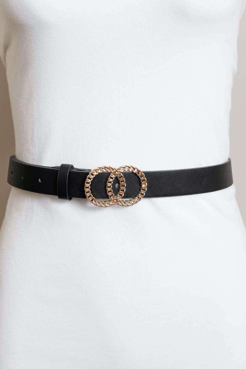 Double Chain Ring Buckle Belt - NeoKira Unlimited