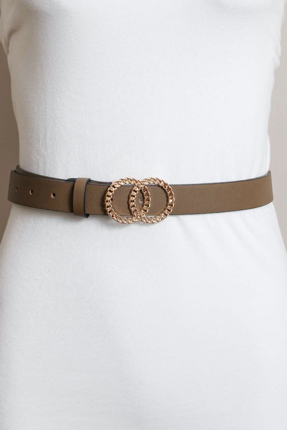 Double Chain Ring Buckle Belt - NeoKira Unlimited