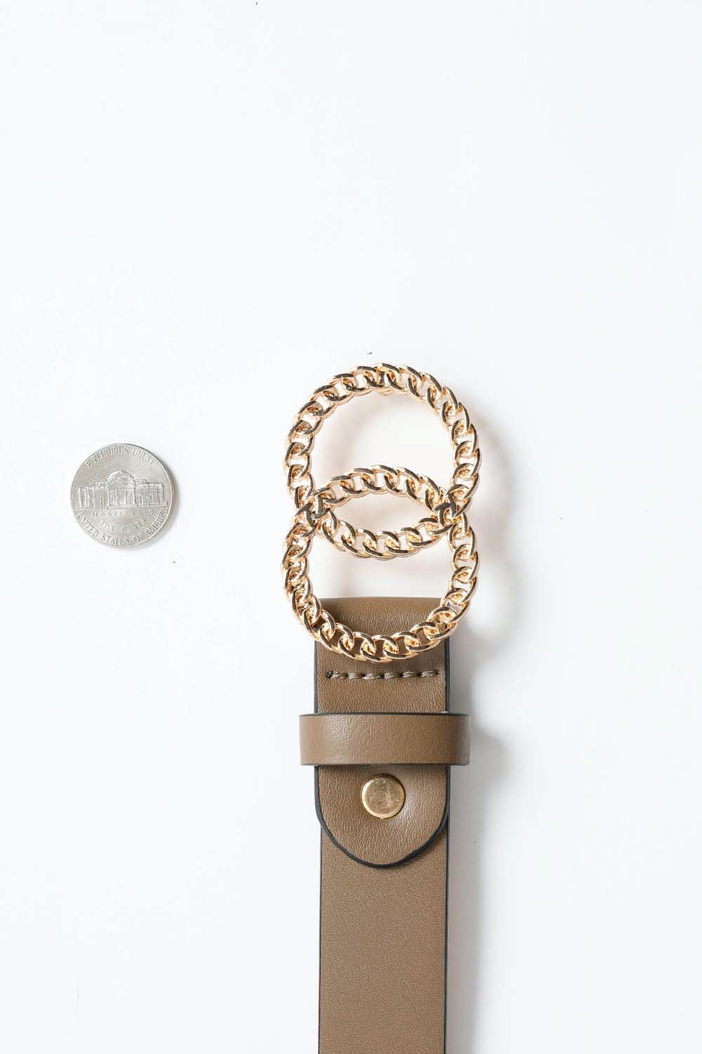 Double Chain Ring Buckle Belt - NeoKira Unlimited