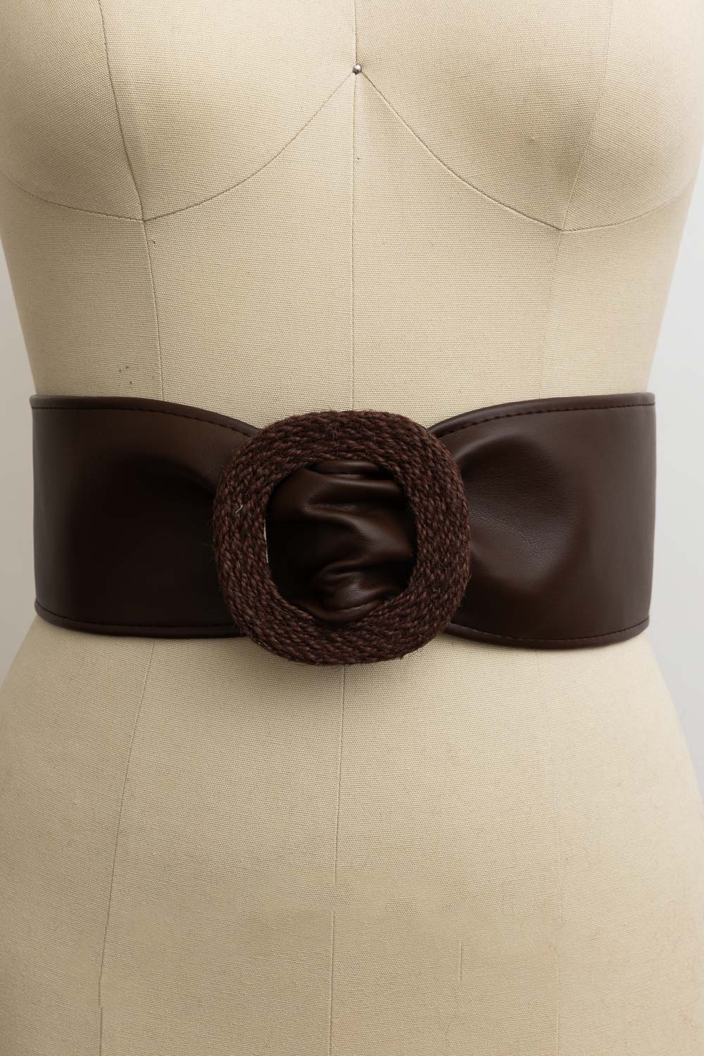 Sleek Faux Leather Belt – Minimalist Trackline Design - NeoKira Unlimited