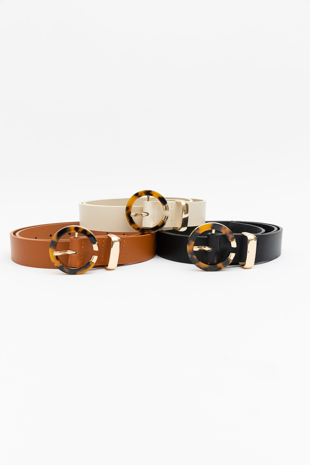 Tortoiseshell O-Ring Belt – Retro-Chic Adjustable Strap - NeoKira Unlimited