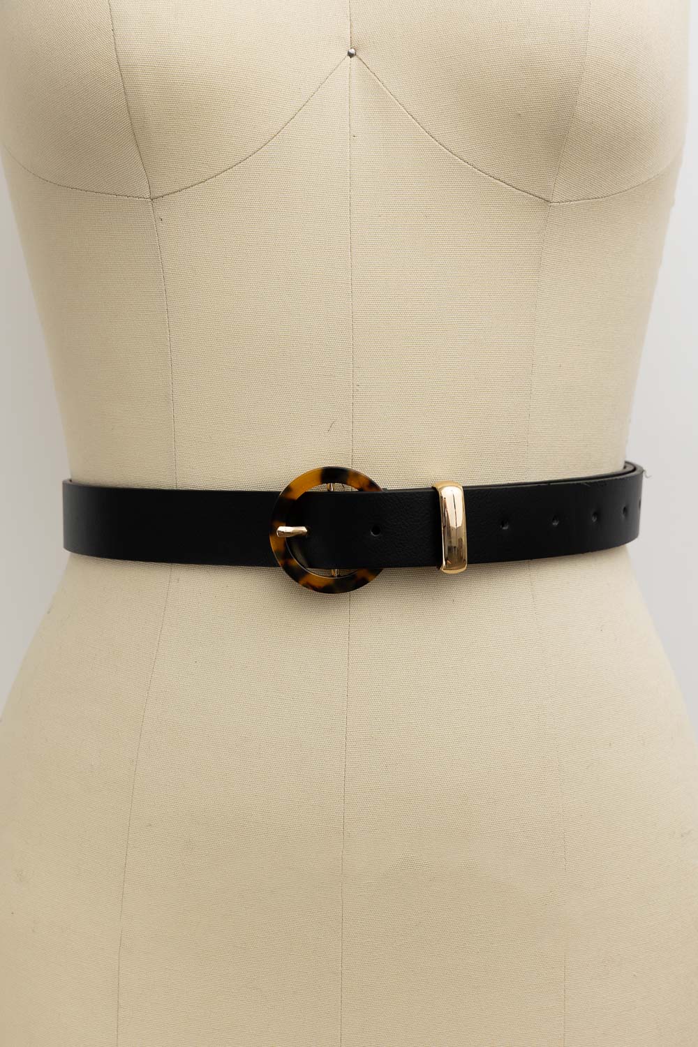 Tortoiseshell O-Ring Belt – Retro-Chic Adjustable Strap - NeoKira Unlimited