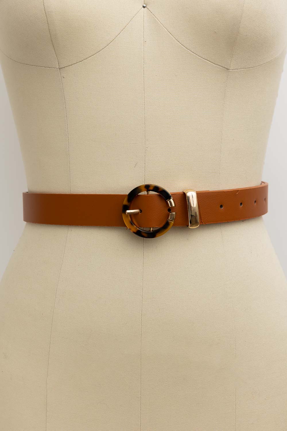 Tortoiseshell O-Ring Belt – Retro-Chic Adjustable Strap - NeoKira Unlimited