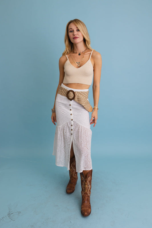 Bohemian Wide Natural Jute Waist Belt - NeoKira Unlimited
