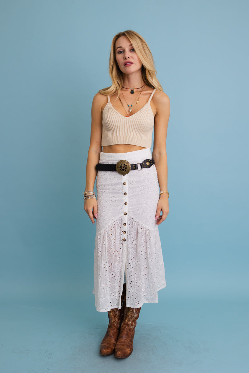 Western Concho Medallion Belt with Antiqued Metal Accents - NeoKira Unlimited