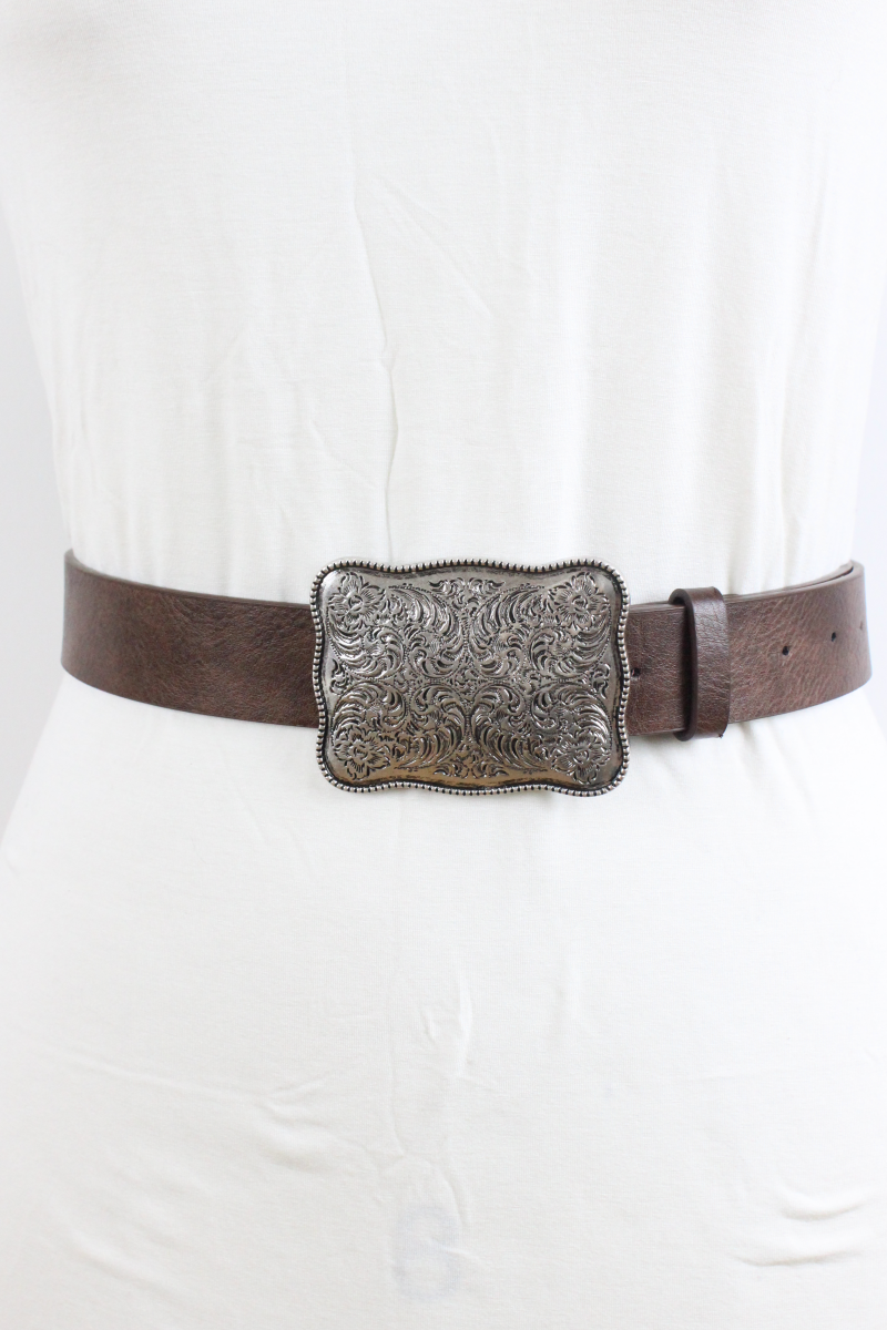 Rugged Square Buckle Belt – Western Ranch Essential - NeoKira Unlimited