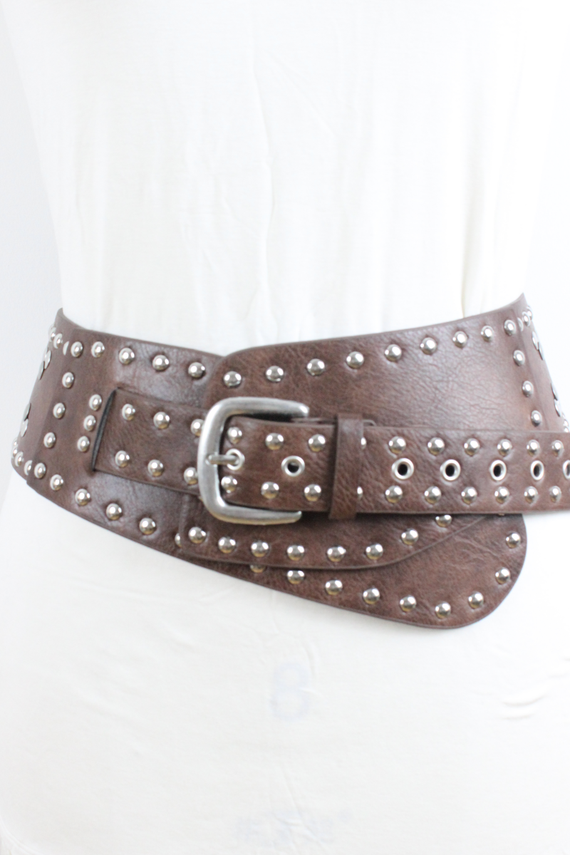 Studded Western Wide Belt – Bold Cowboy Waistband - NeoKira Unlimited