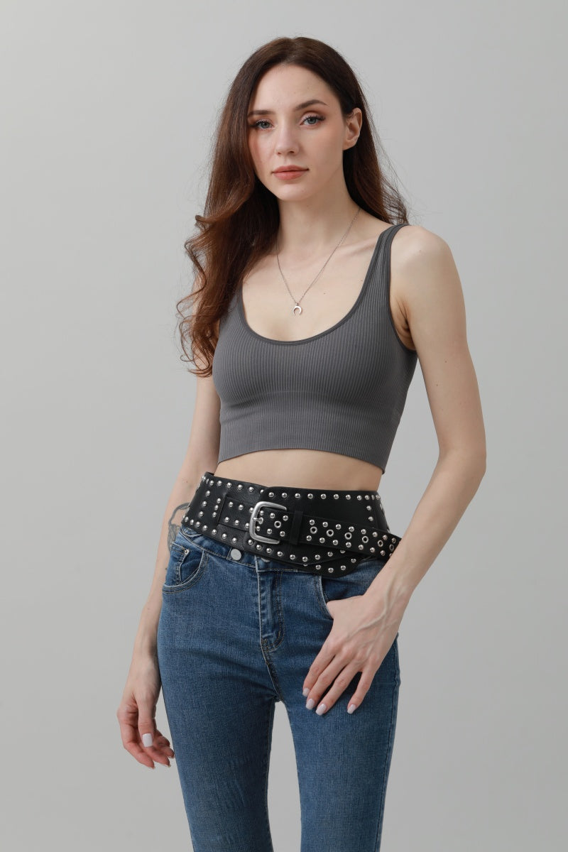 Studded Western Wide Belt – Bold Cowboy Waistband - NeoKira Unlimited