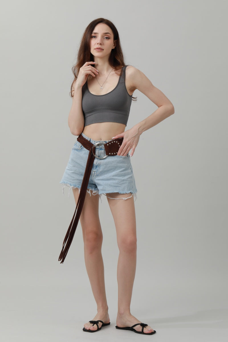 Long Fringe Waist Cincher – Vintage Draped Sash Belt - NeoKira Unlimited