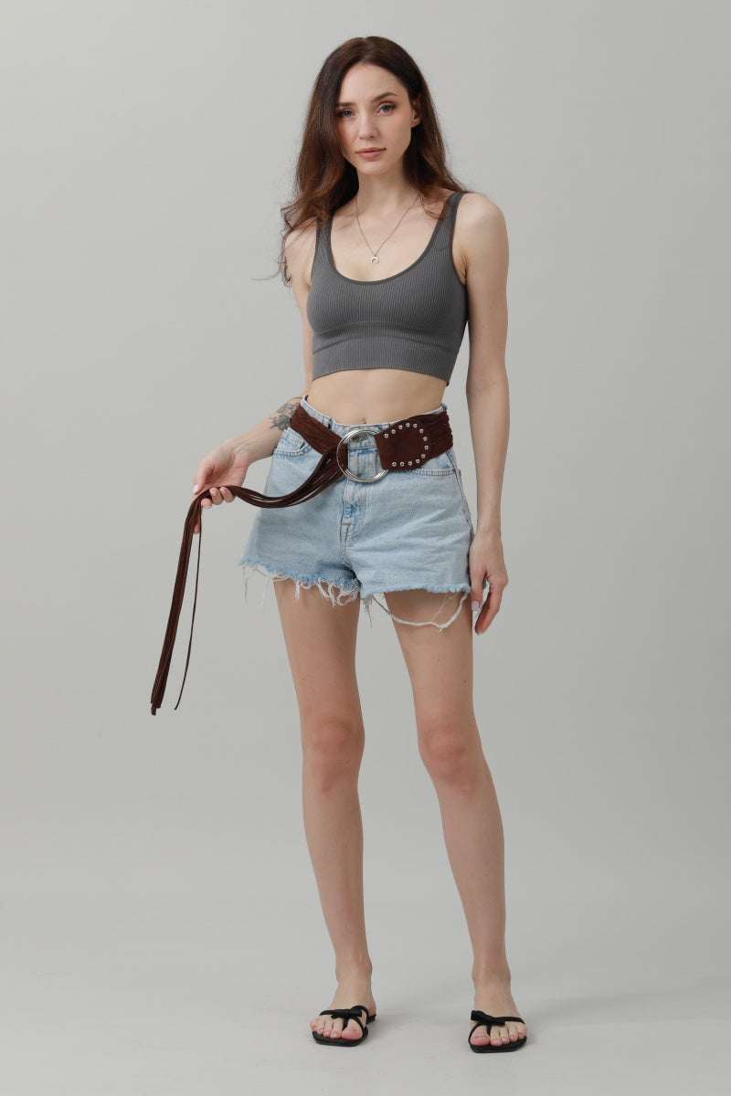 Long Fringe Waist Cincher – Vintage Draped Sash Belt - NeoKira Unlimited