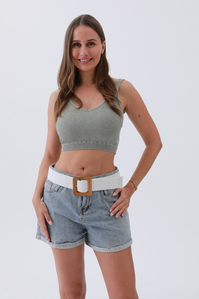 The Nature Woven Raffia Belt – Square Buckle, Earthy Elegance - NeoKira Unlimited