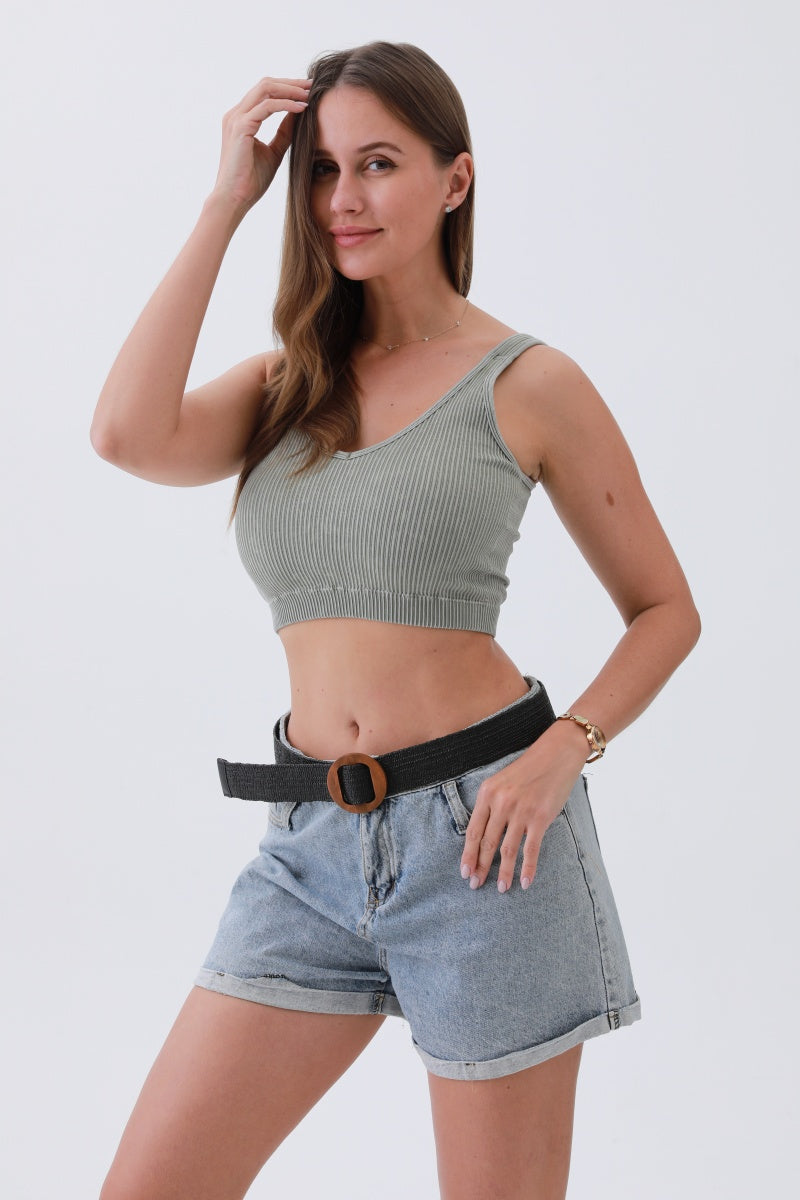Minimalist Boho Raffia Belt – Chic Round Buckle for Effortless Style - NeoKira Unlimited