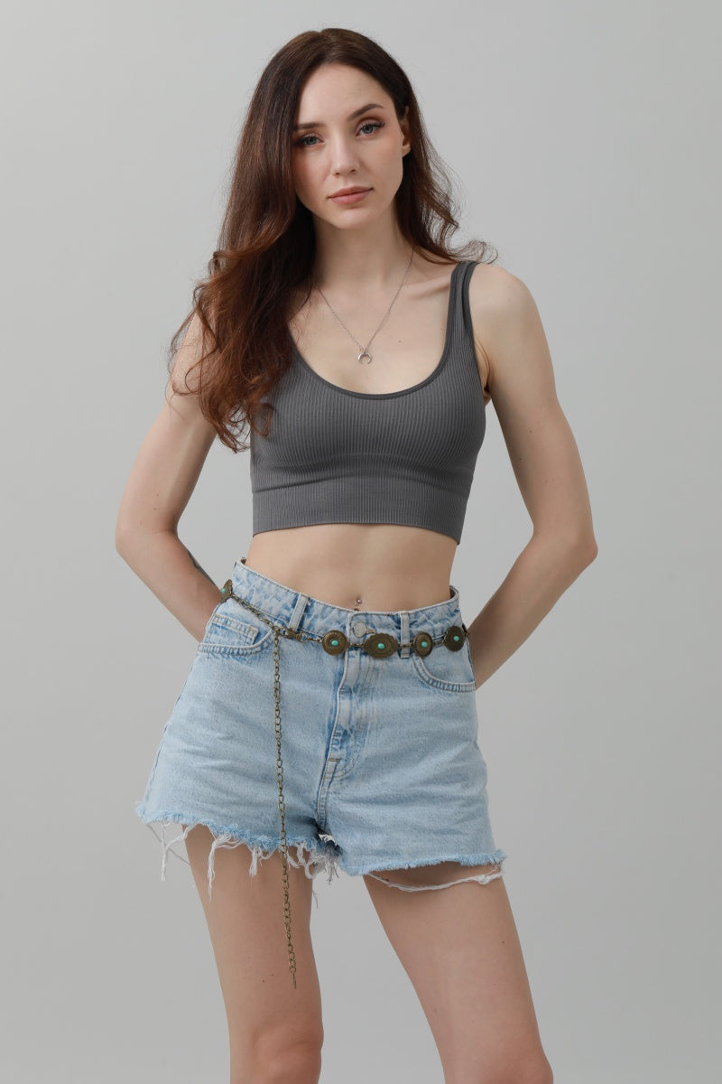 Bohemian Turquoise Waist Chain – Geometric Link Belt 🌿💎 - NeoKira Unlimited