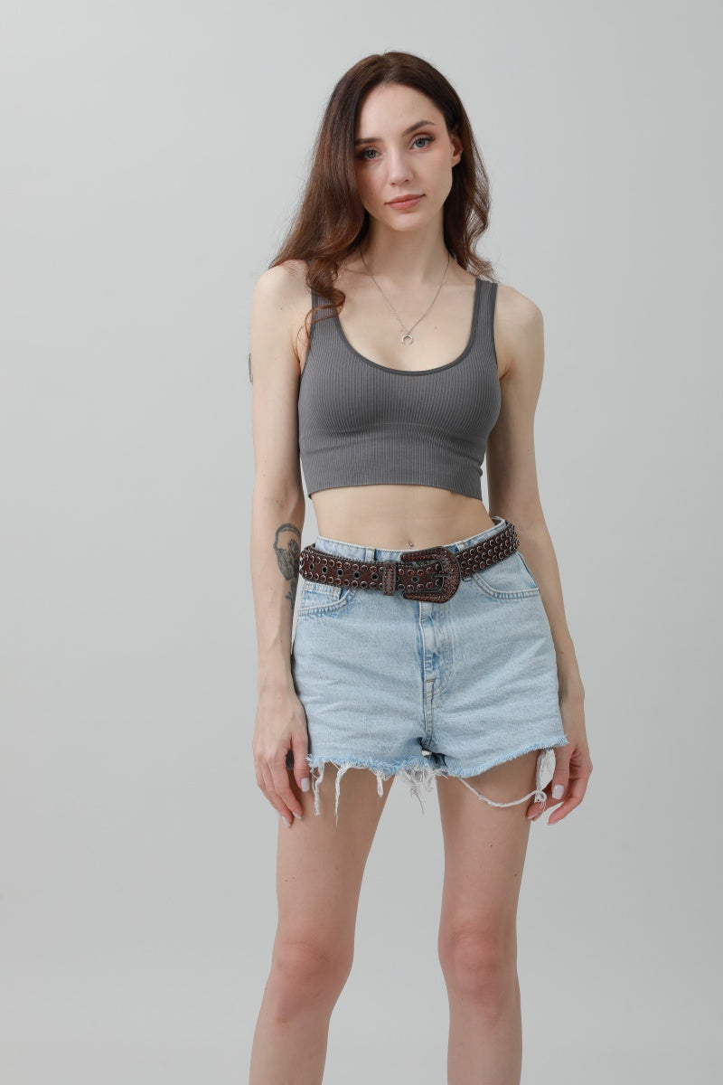 Rhinestone & Rivet Studded Belt – Glam Western Sparkle - NeoKira Unlimited