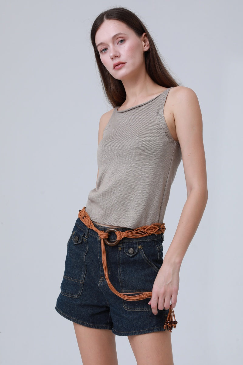 Ethnic Wooden Ring Belt – Handwoven Beaded Waist Rope 🌿🔔 - NeoKira Unlimited