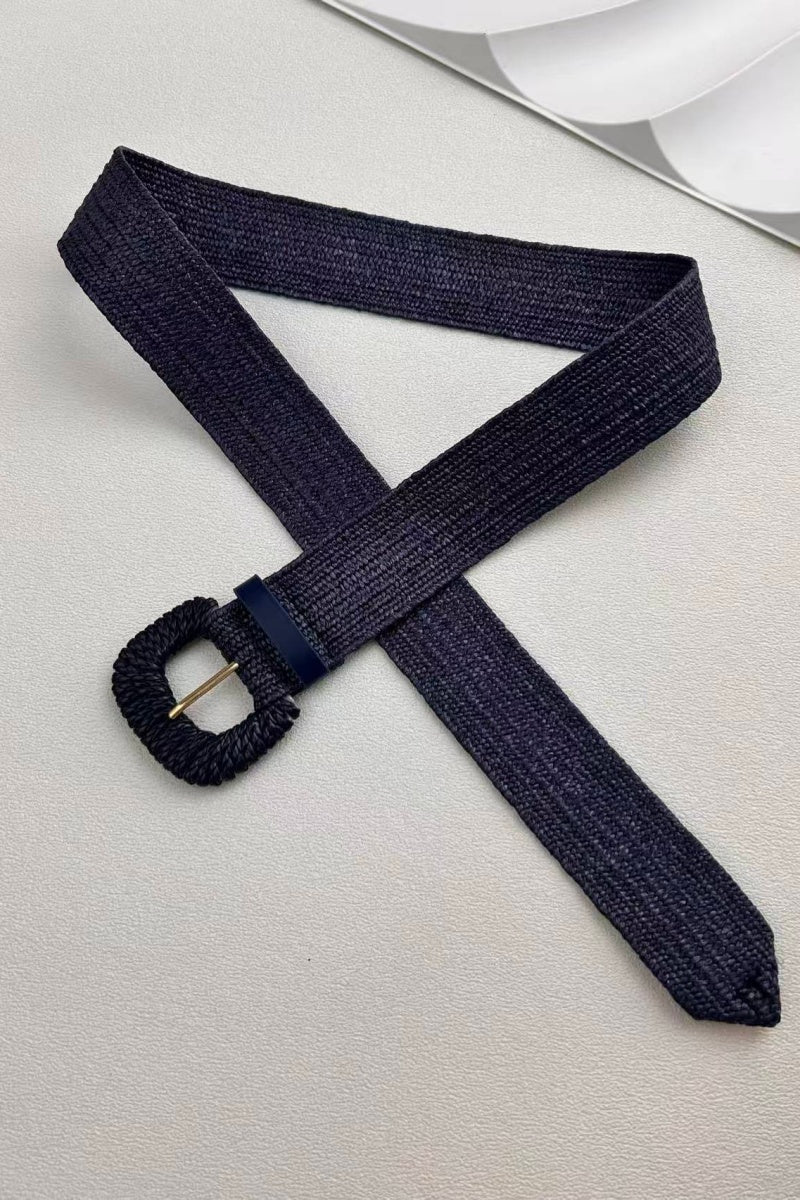 Natural Raffia Stretch Belt – Adjustable Wrap Waistband - NeoKira Unlimited