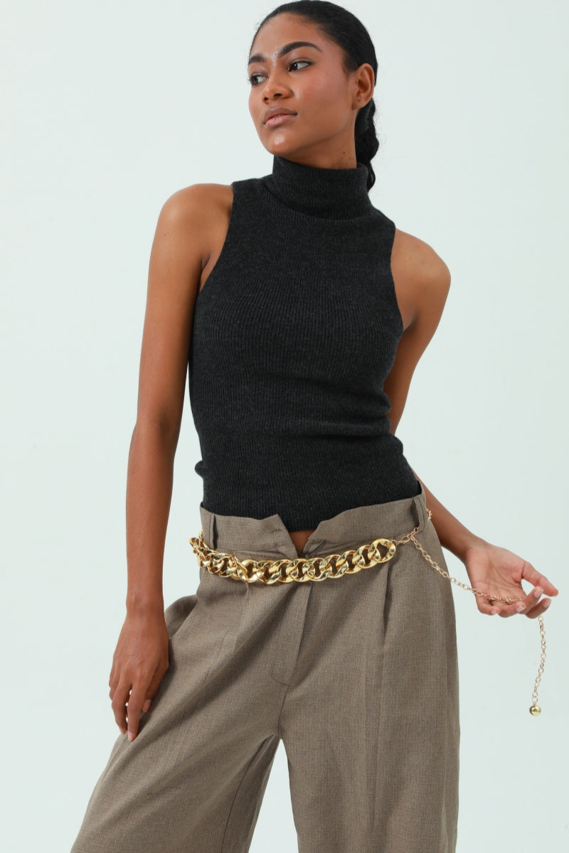 Chic Plated Waist Chain - Secure Hook Closure 🔗 - NeoKira Unlimited