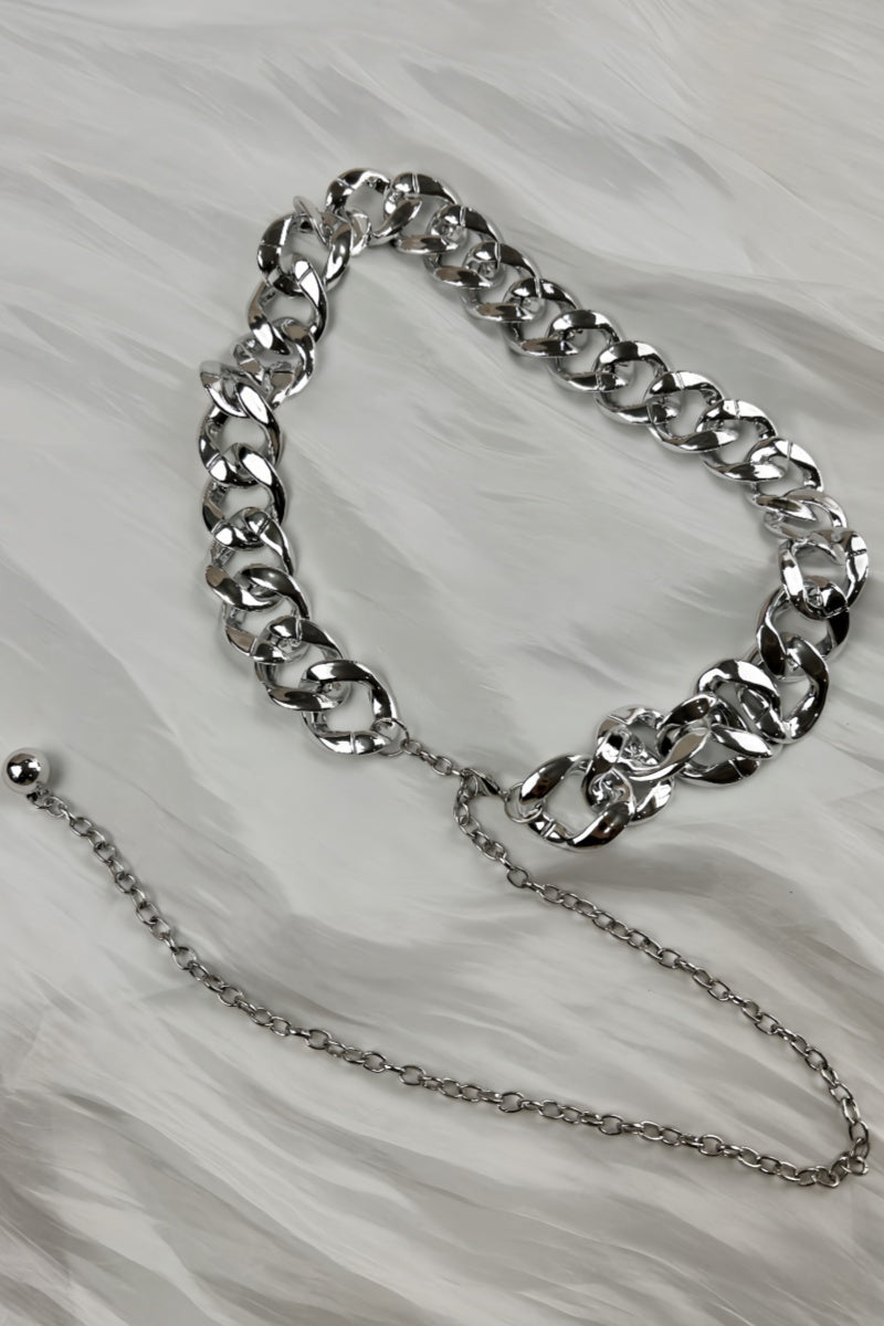 Chic Plated Waist Chain - Secure Hook Closure 🔗 - NeoKira Unlimited