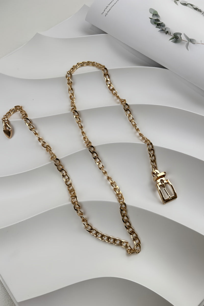 Chunky Chain Waist Belt - Versatile Punk Style ⛓️ - NeoKira Unlimited