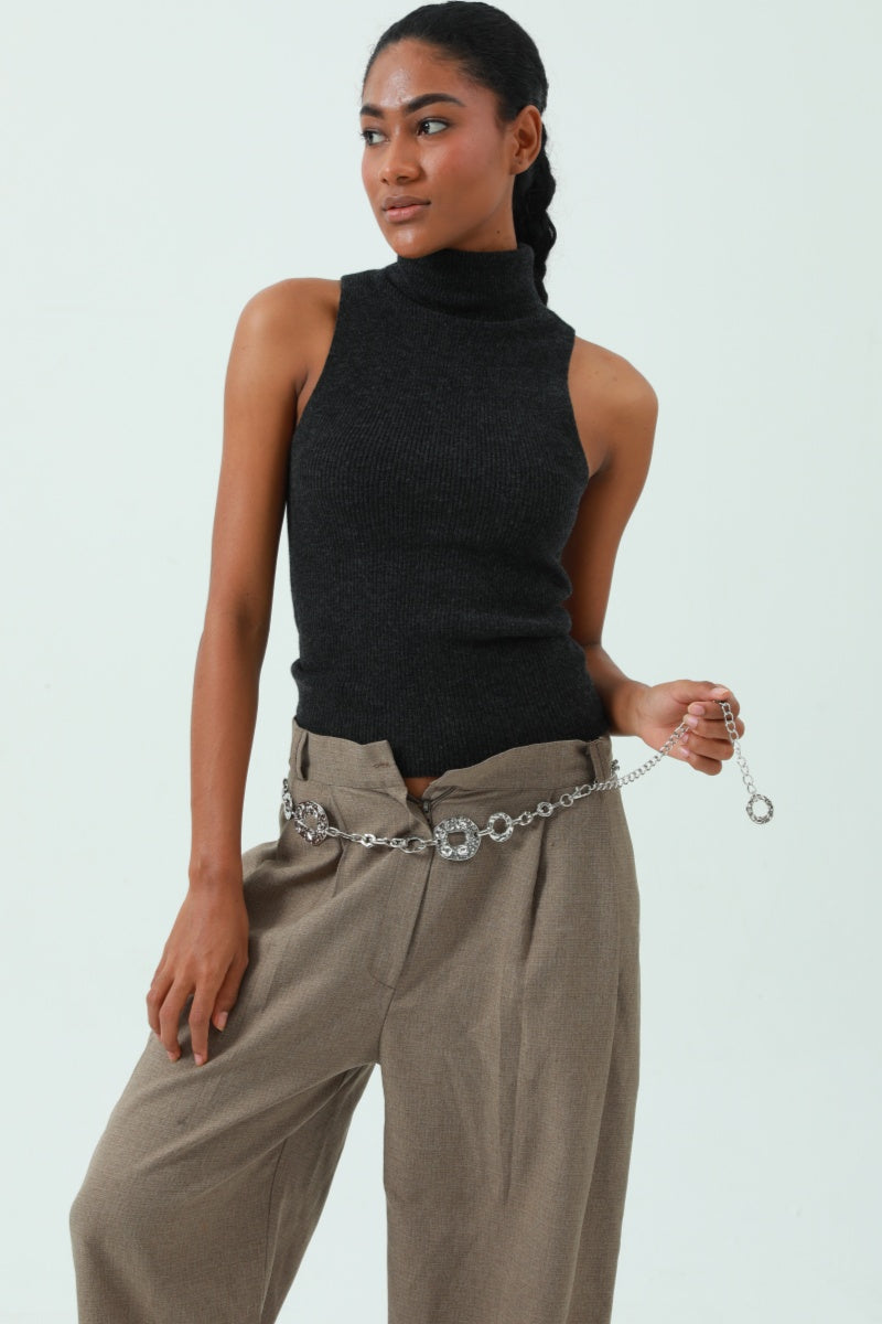 Hollow-Out Disc Waist Chain – Lightweight Metal Accent 🥗 - NeoKira Unlimited