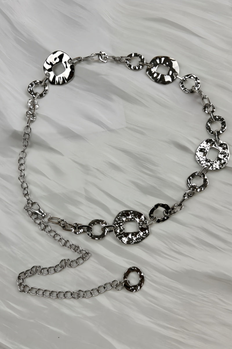 Hollow-Out Disc Waist Chain – Lightweight Metal Accent 🥗 - NeoKira Unlimited