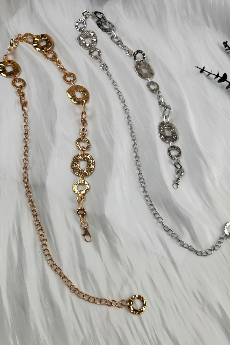 Hollow-Out Disc Waist Chain – Lightweight Metal Accent 🥗 - NeoKira Unlimited