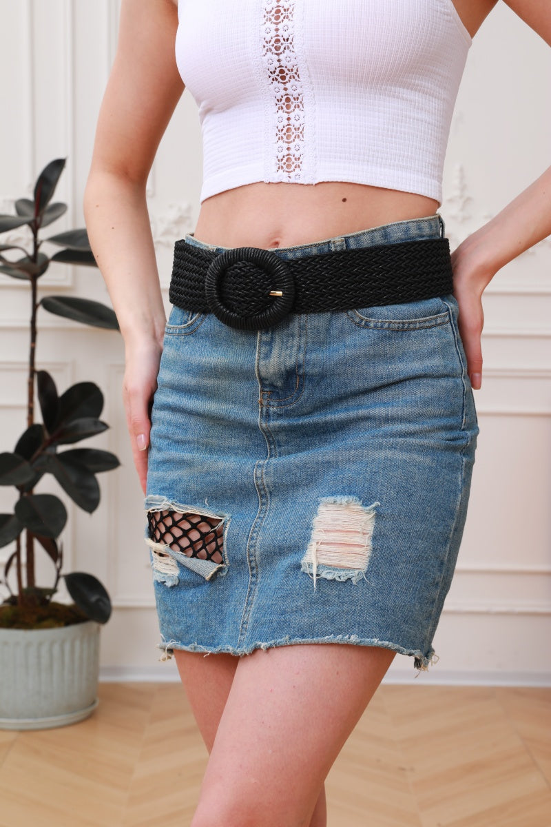 Handwoven Bohemian Waxed Cord Braided Belt - NeoKira Unlimited