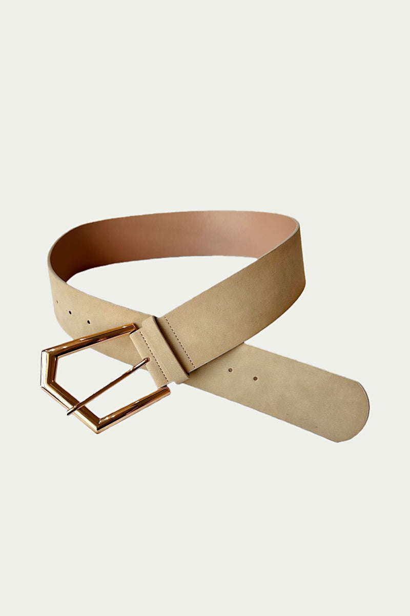 Wild West Chic: Wide Suede Belt - NeoKira Unlimited