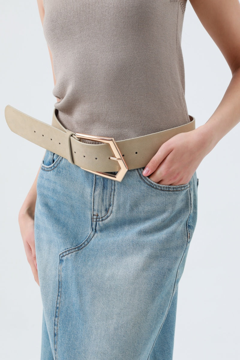 Wild West Chic: Wide Suede Belt - NeoKira Unlimited
